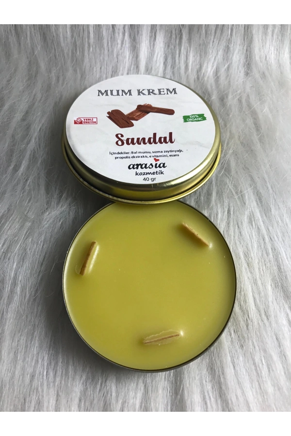 Sandal Ağacı Kokulu Mum Krem (Masaj Mumu) - 40 gr