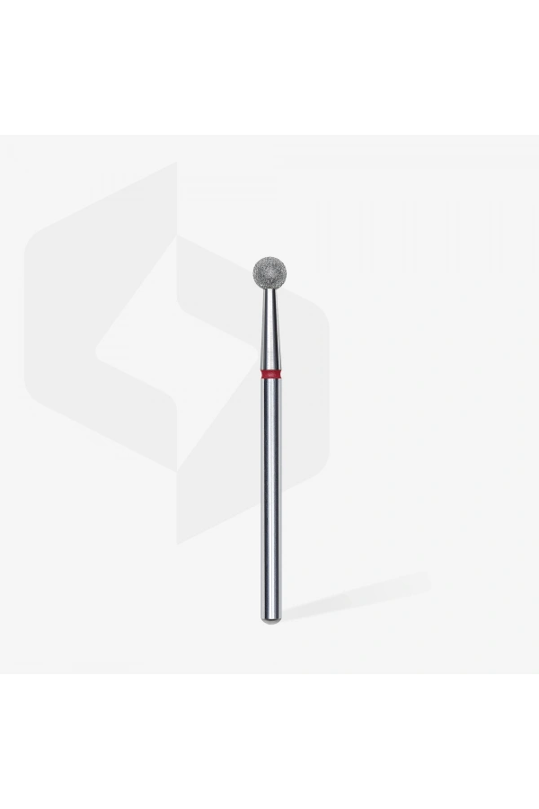 Staleks Elmas Küre Freze, Kırmızı, Çap 4 mm