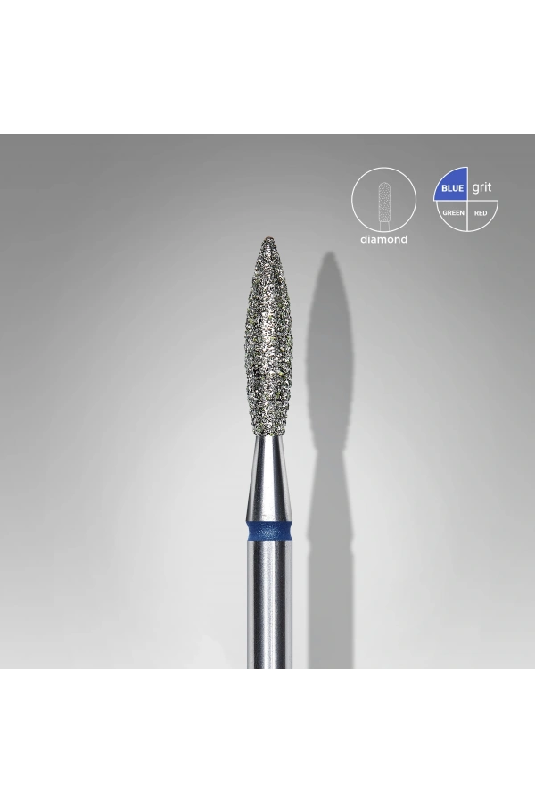 Staleks Elmas Alev Freze, Mavi, Çap 2,1 mm, Çalışma Kısmı 10 mm