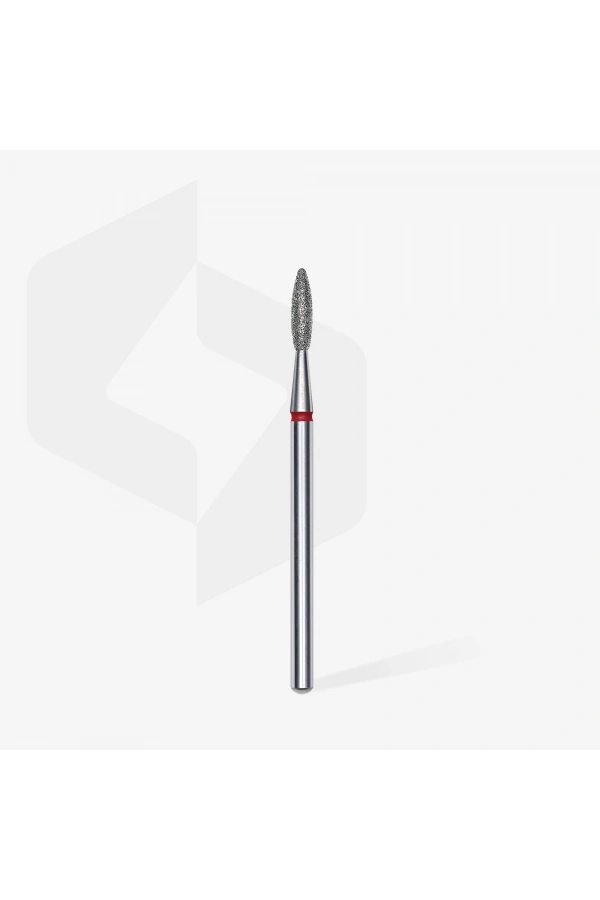 Staleks Elmas Alev Freze, Kırmızı, Çap 2,1 mm, Çalışma Kısmı 8 mm