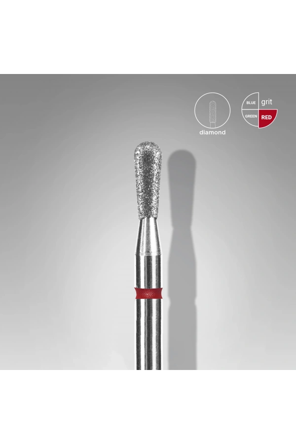 Staleks Elmas Kibrit Freze EXPERT, Kırmızı, Çap 2,3 mm, Çalışma Kısmı 5 mm