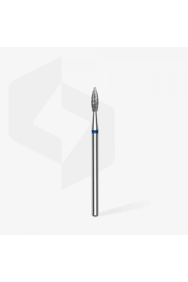 Staleks EXPERT elmas sivri alev freze ,mavi , çap 2,3 mm / çalışma kısmı 8 mm