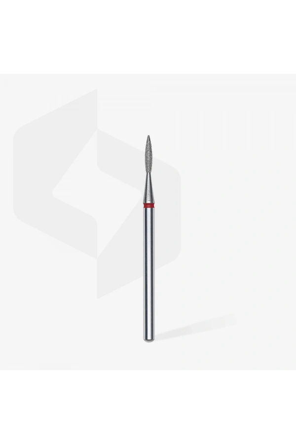 Staleks Elmas Sivri Alev Freze, Kırmızı, Çap 1,6 mm, Çalışma Kısmı 8 mm