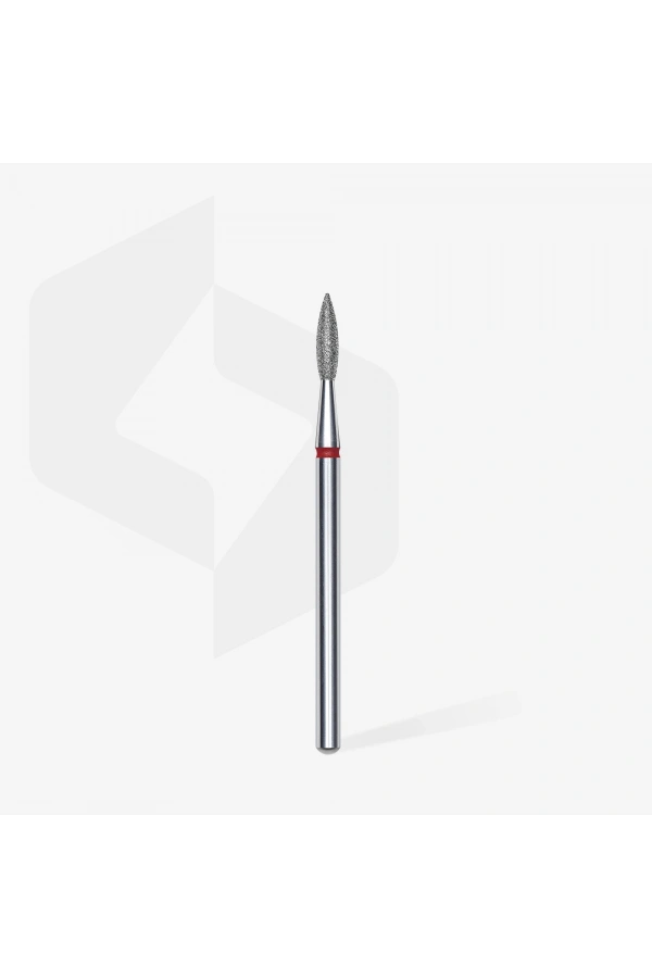 Staleks Elmas Sivri Alev Freze, Kırmızı, Çap 2,1 mm, Çalışma Kısmı 8 mm