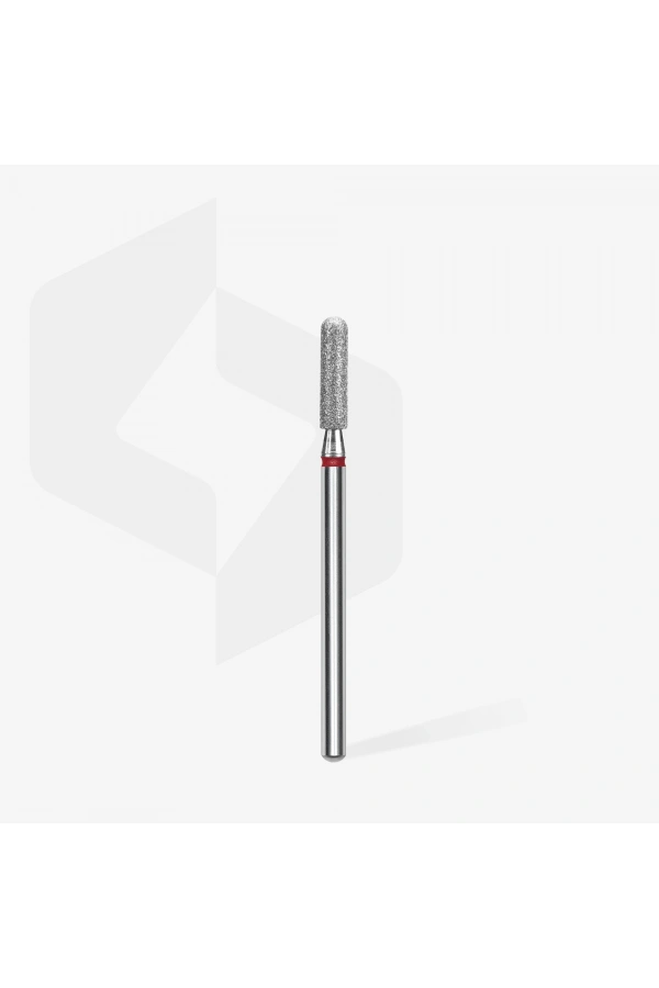 Staleks Elmas Yuvarlanmış Silindir Freze EXPERT, Kırmızı, Çap 2,5 mm, Çalışma Kısmı 10 mm