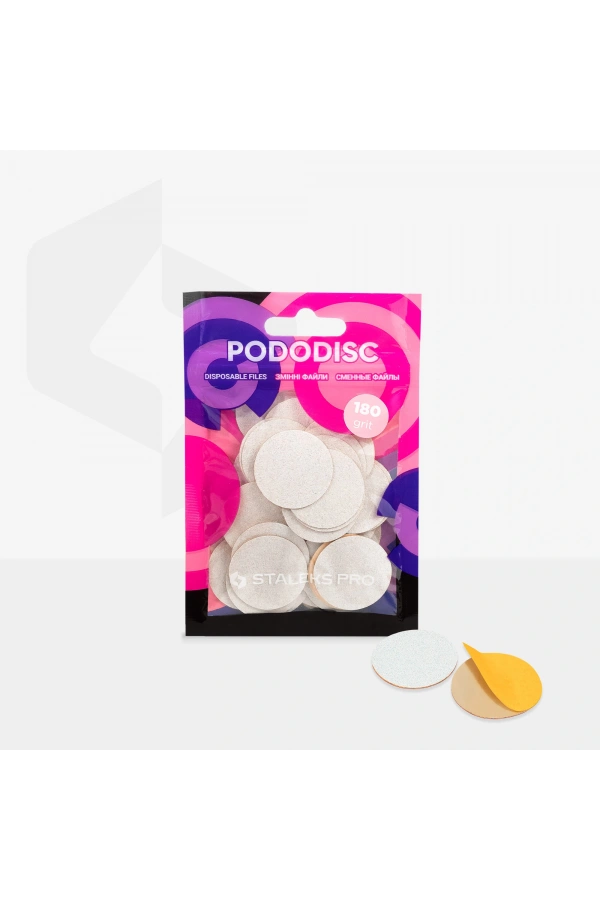 Staleks PODODISC STALEKS PRO L Pedikür Disk İçin Yedek Beyaz Törpüler, 180 Grit (50 Adet)