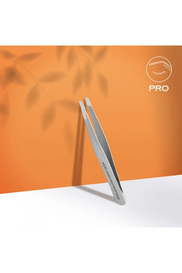 Staleks EXPERT 10 TYPE 4 Kaş Cımbızı (Dar Yamuk Kenarlar)