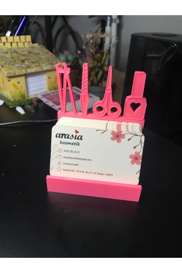 Güzellik Salonları İçin Özel Tasarım Kartvizitlik