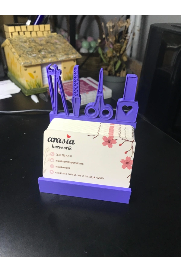 Güzellik Salonları İçin Özel Tasarım Kartvizitlik