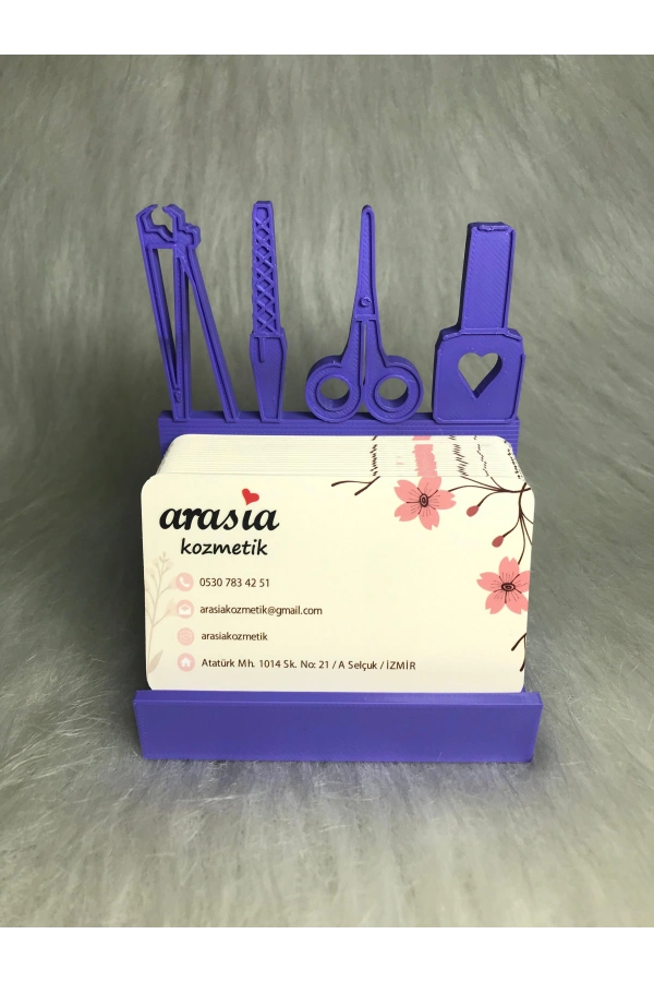 Güzellik Salonları İçin Özel Tasarım Kartvizitlik