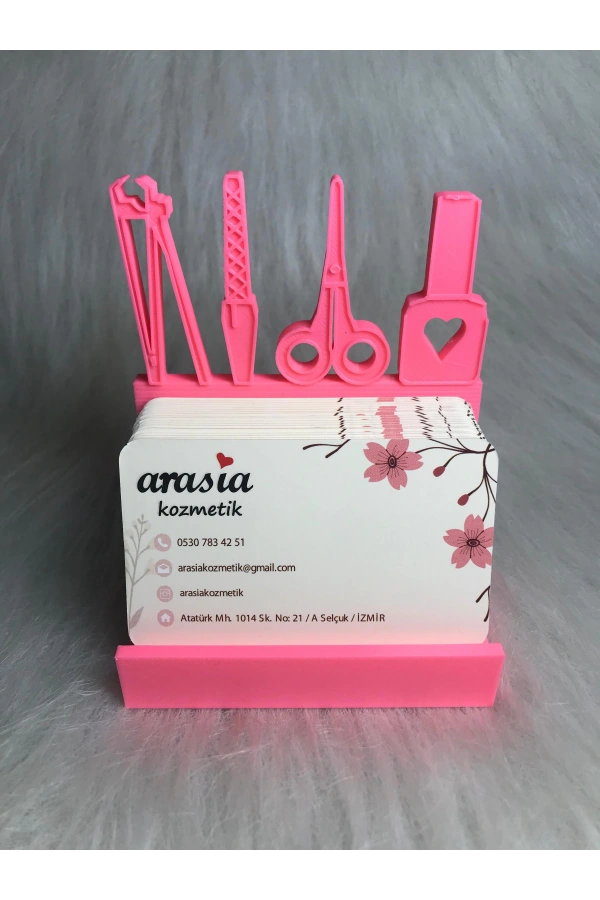 Güzellik Salonları İçin Özel Tasarım Kartvizitlik