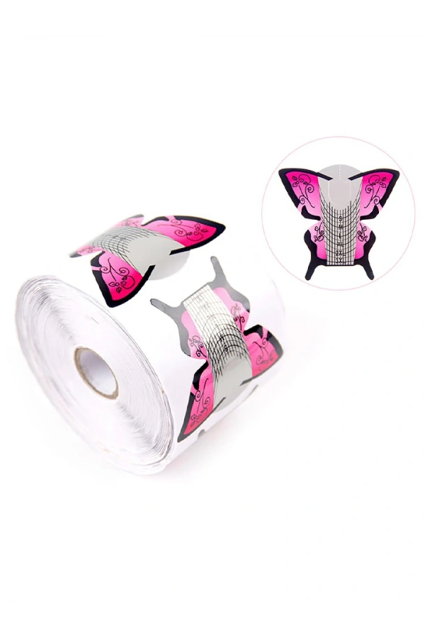 Profesyonel Tırnak Uzatma Kelebek Şablonu – 500 Adet