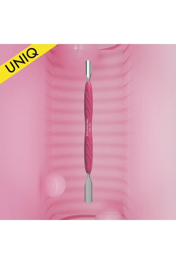 Staleks Gummy UNIQ 10 TYPE 1 Silikon Saplı Tırnak Eti İtici (Geniş Yuvarlak + Dar Yuvarlak İtici)