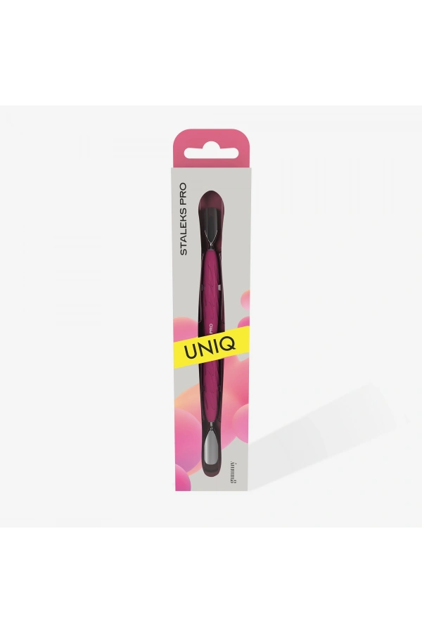 Staleks Gummy UNIQ 10 TYPE 1 Silikon Saplı Tırnak Eti İtici (Geniş Yuvarlak + Dar Yuvarlak İtici)