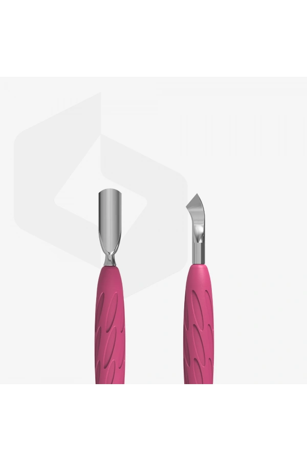 Staleks Gummy UNIQ 10 TYPE 4.2 Silikon Saplı Tırnak Eti İtici (Dar Yuvarlak İtici + Arkaya Çekilmiş Bıçak)