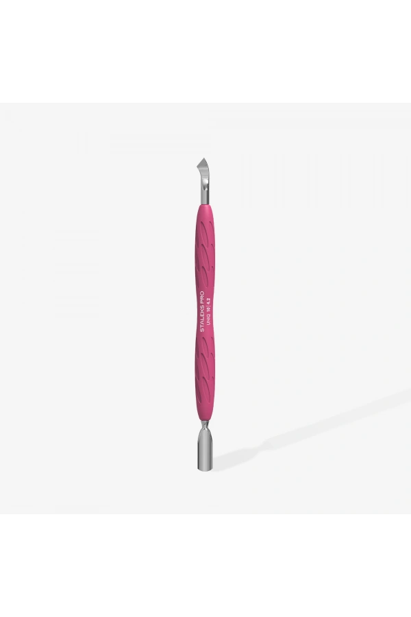 Staleks Gummy UNIQ 10 TYPE 4.2 Silikon Saplı Tırnak Eti İtici (Dar Yuvarlak İtici + Arkaya Çekilmiş Bıçak)