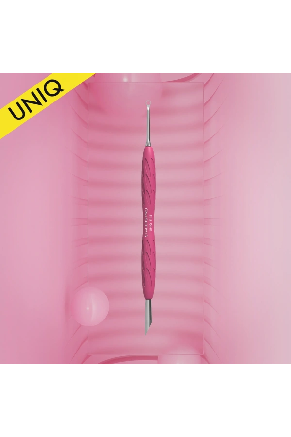 Staleks Gummy UNIQ 11 TYPE 2 Silikon Saplı Tırnak Eti İtici (Yamuk İtici + Halka)