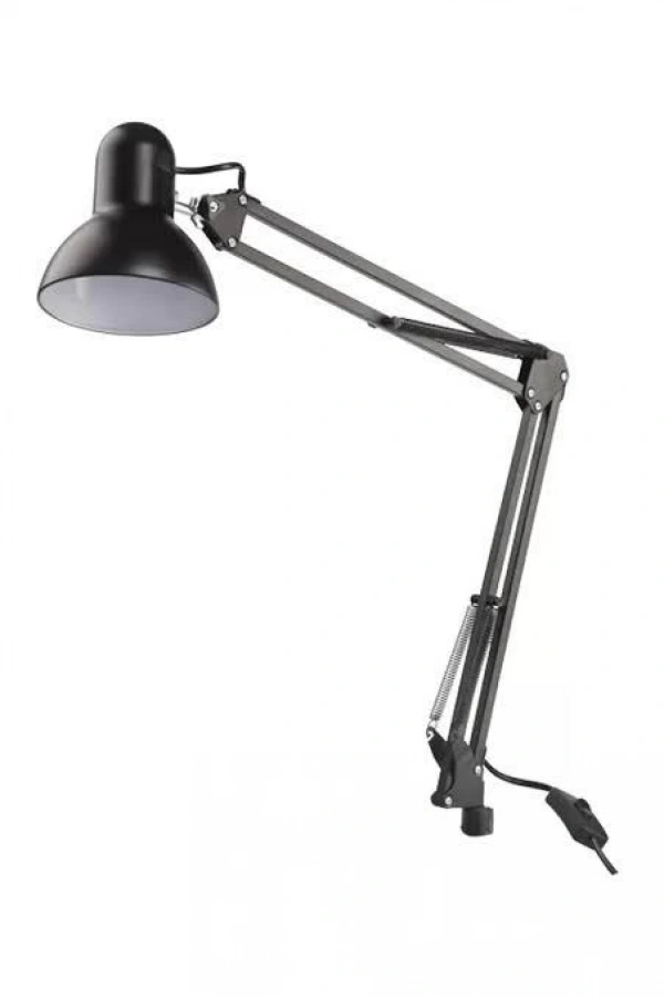 Mengeneli Siyah Masa Lambası – Metal Gövdeli Sabit Aydınlatma