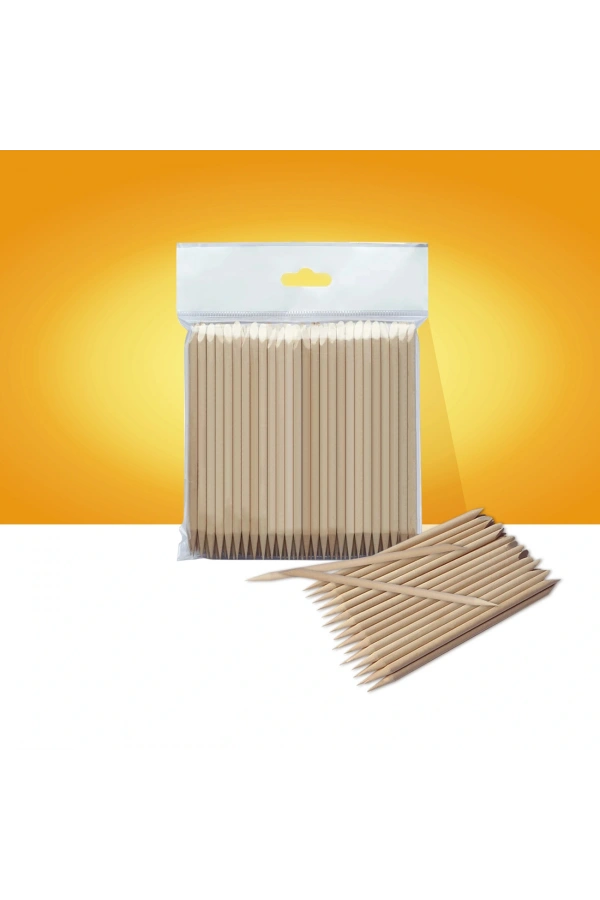 Staleks STALEKS PRO Portakal Manikür Çubuğu, Ahşap 110 mm (100 Adet)