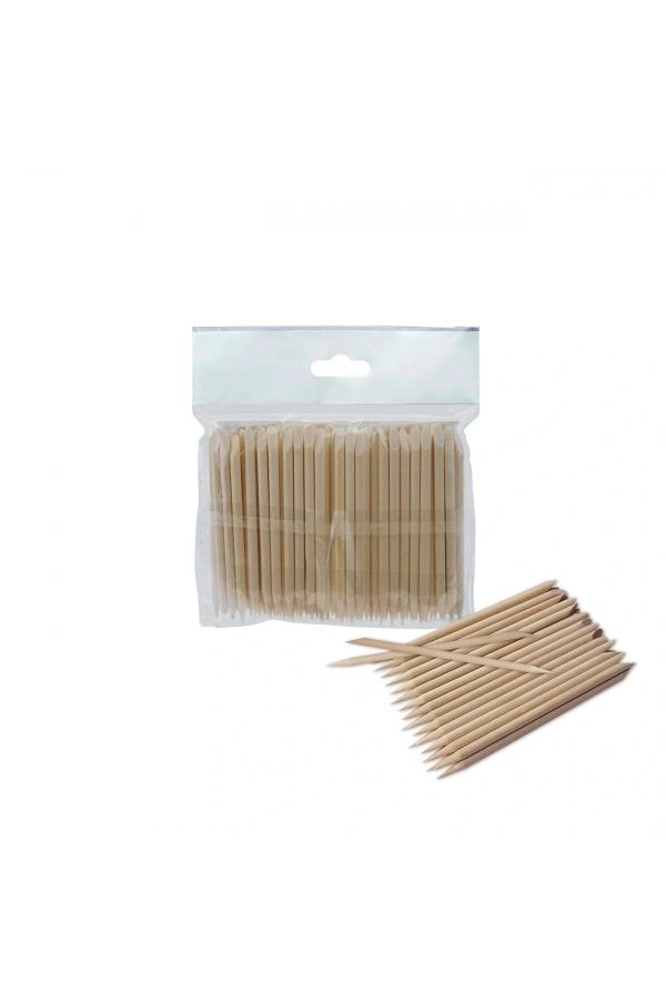 Staleks Orange stick EXPERT wooden 75 mm (100 pcs)