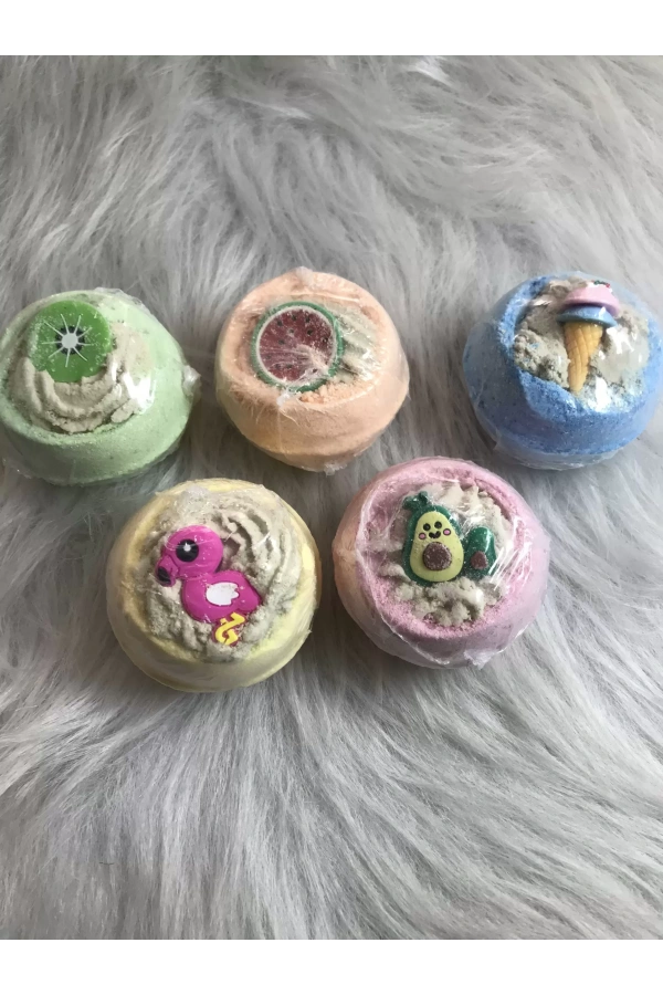 50 Adet - 125 Gr Oyuncaklı Banyo Topu | Nem Bombası & Pedikür Topu