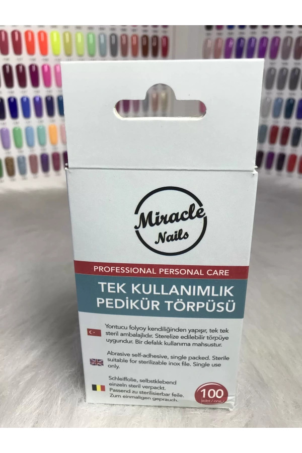 Tek Kullanımlık Pedikür Törpüsü – Hijyenik ve Profesyonel Ayak Bakımı -100lü