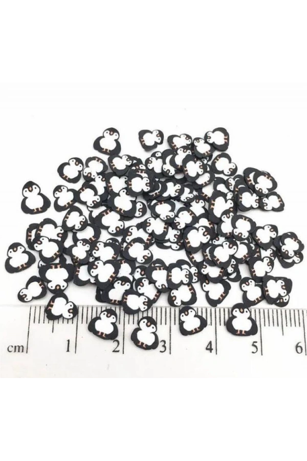 Sevimli Penguen Nail Art Süsleri