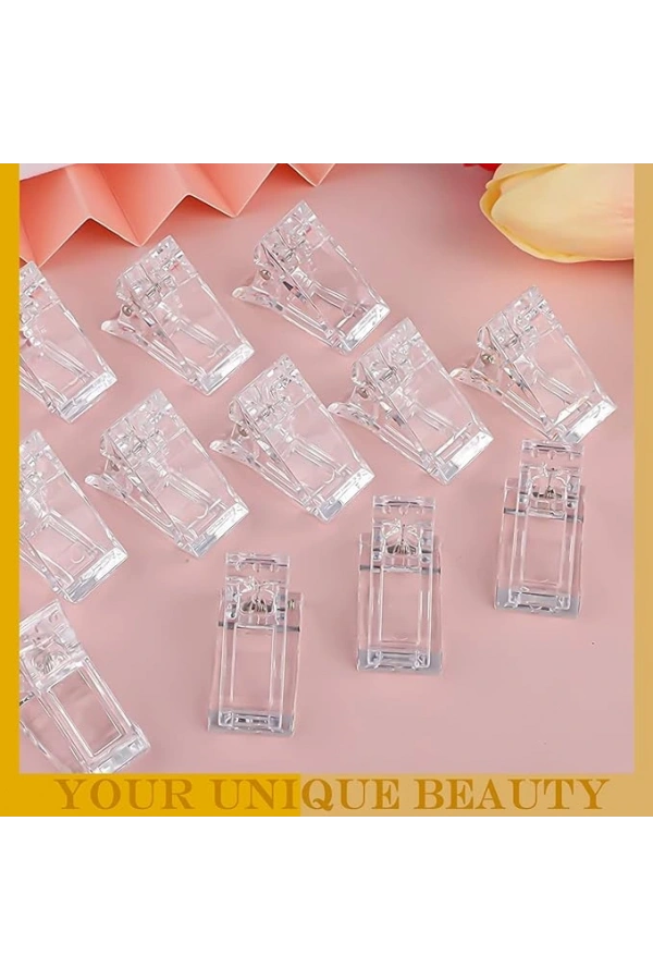 Polijel Mandalı – 10 Adet Şeffaf Sıkıştırma Klipsi