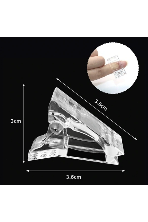 Polijel Mandalı – 10 Adet Şeffaf Sıkıştırma Klipsi