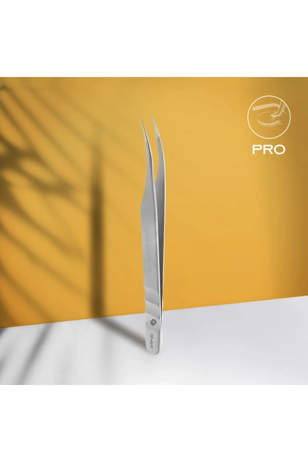 Staleks EXPERT 40 TYPE 11 Profesyonel Kirpik Cımbızı (Eğik)