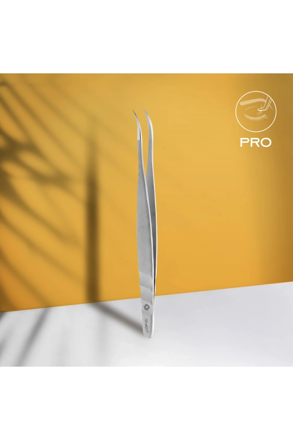 Staleks EXPERT 40 TYPE 7 Profesyonel Kirpik Cımbızı (Eğik)
