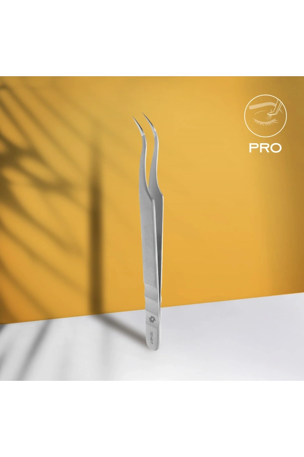 Staleks EXPERT 41 TYPE 1 Profesyonel Kirpik Cımbızı (Eğik)