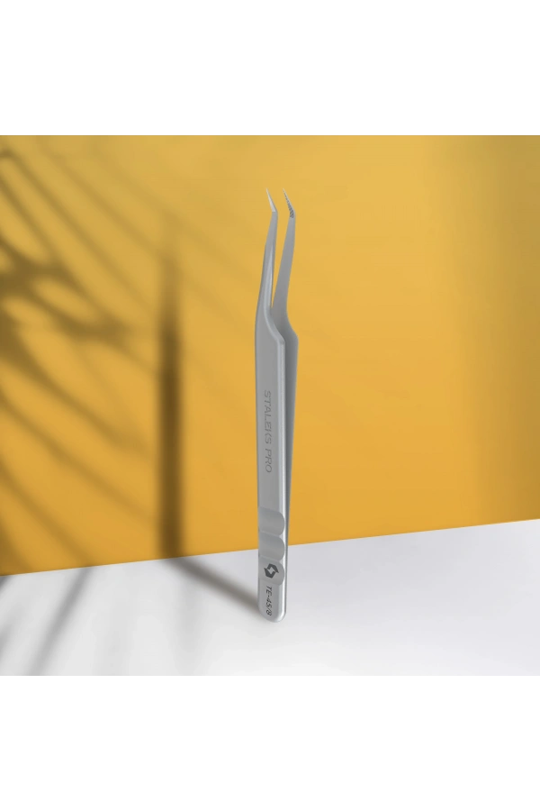 Staleks EXPERT 45 TYPE 8 Profesyonel Çentikli Kirpik Cımbızı (mini L)