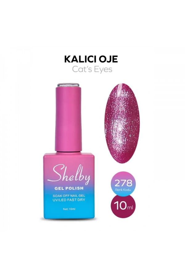 Shelby Kalıcı Kedi Gözü Oje 278 – 10 ml (Cat’s Eyes Serisi)