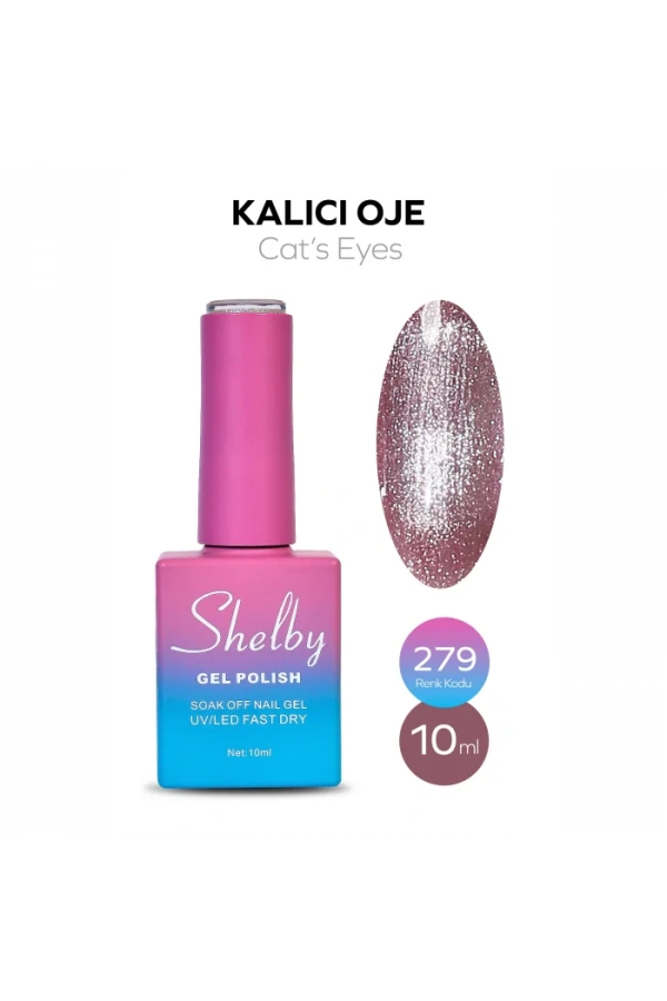 Shelby Kalıcı Kedi Gözü Oje 279 – 10 ml (Cat’s Eyes Serisi)