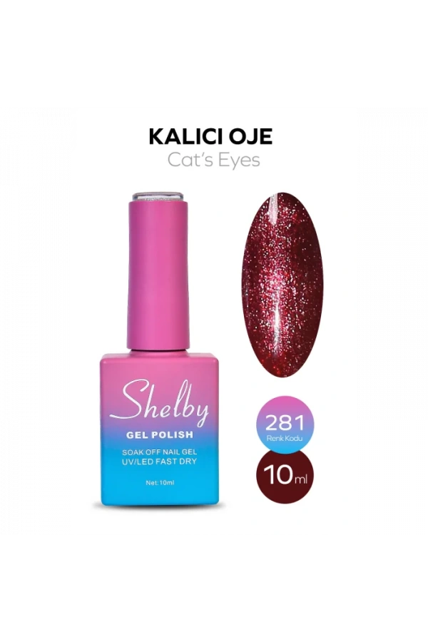 Shelby Kalıcı Kedi Gözü Oje 281 – 10 ml (Cat’s Eyes Serisi)