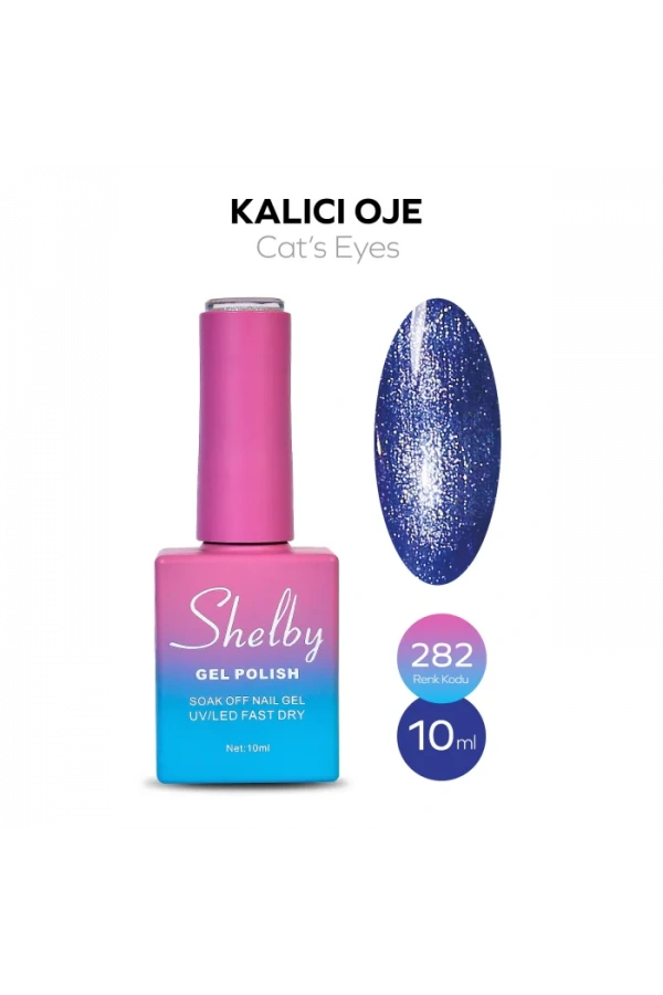 Shelby Kalıcı Kedi Gözü Oje 282 – 10 ml (Cat’s Eyes Serisi)