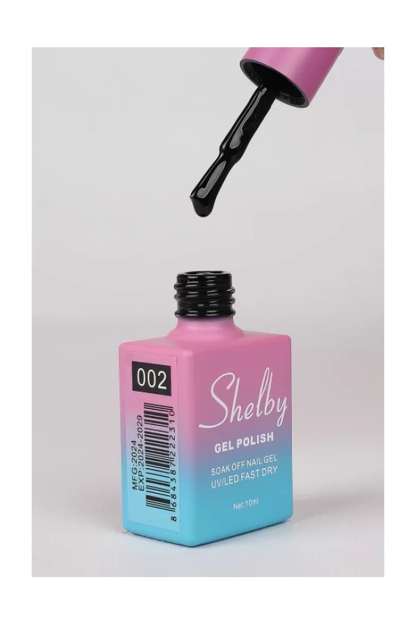 Shelby Kalıcı Oje 002 – Super Black (10 ml)