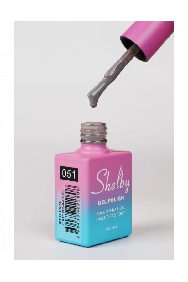 Shelby Kalıcı Oje 051 – Koyu Gri Tonunda Güçlü ve Modern Etki