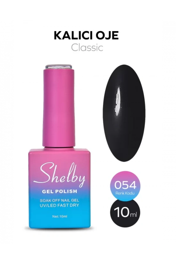 Shelby Kalıcı Oje 054 – Yoğun Koyu Gri Tonunda Net ve Zamansız Etki