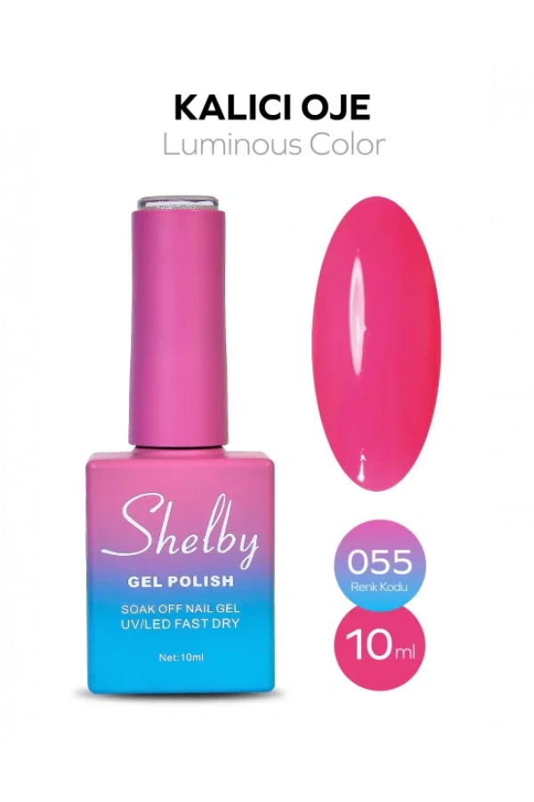 Shelby Kalıcı Oje 055 – Neon Pembe Tonunda Enerjik ve Canlı Stil
