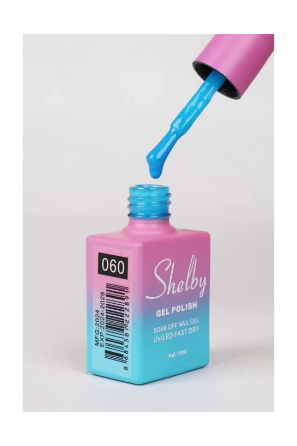 Shelby Kalıcı Oje 060 – Neon Mavi Tonunda Parlak ve Canlı Etki