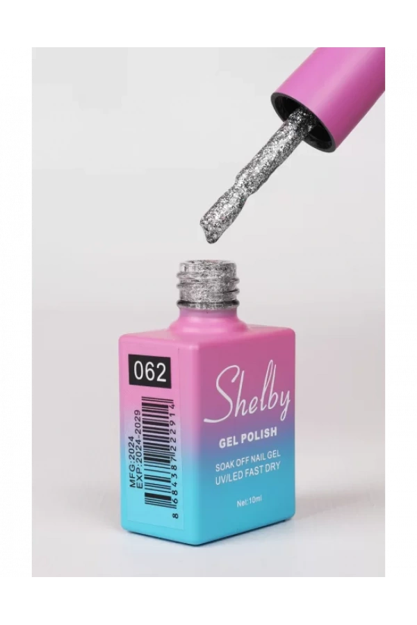 Shelby Kalıcı Oje 062 – Holografik Sim Efektli Gümüş Kalıcı Oje