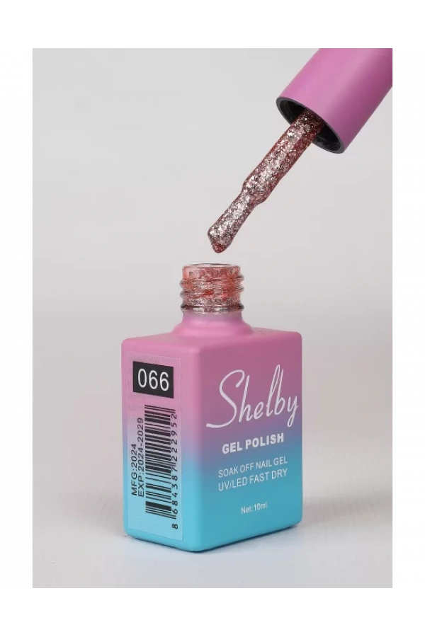 Shelby Kalıcı Oje 066 – Rose Altın Simli Işıltı
