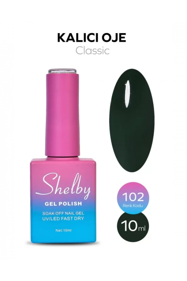 Shelby Kalıcı Oje 102 Koyu Yeşil - 10 ml