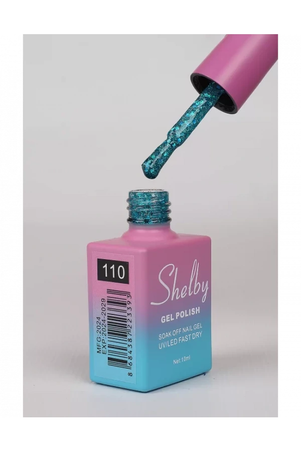 Shelby Kalıcı Oje 110 - Işıltılı Color Base Shine Serisi - 10 ml