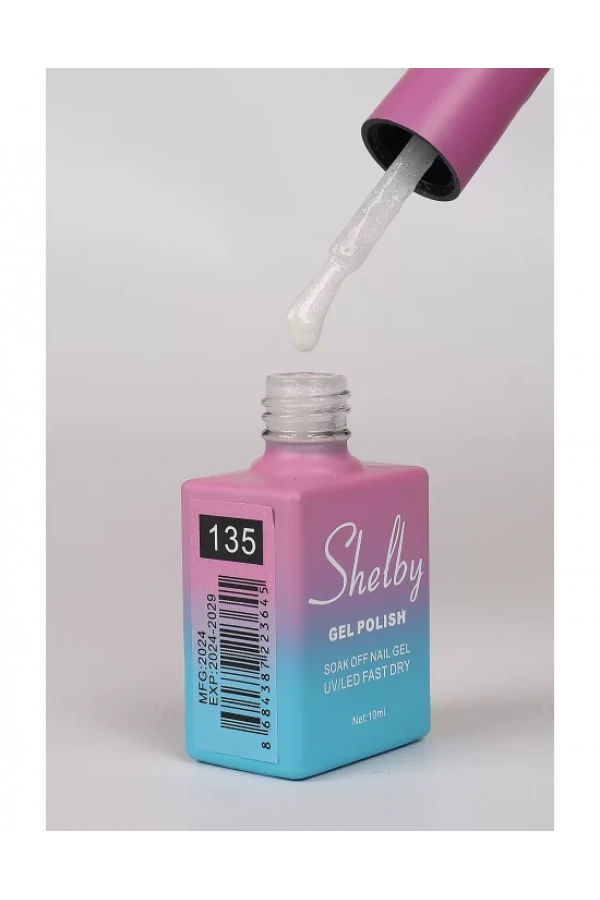 Shelby Kalıcı Oje 135 İnci Tozu Krom Etki – 10 ml