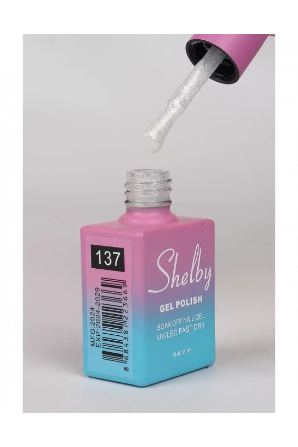 Shelby Kalıcı Oje 137 İnci Tozu Krom Etki – 10 ml