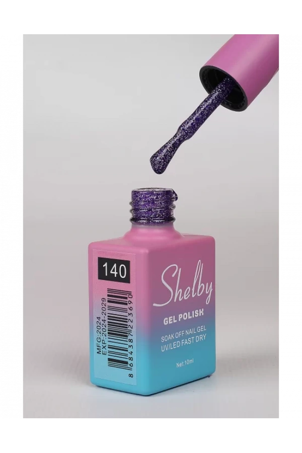 Shelby Kalıcı Oje 140 Simli Parlak Color Base – 10 ml