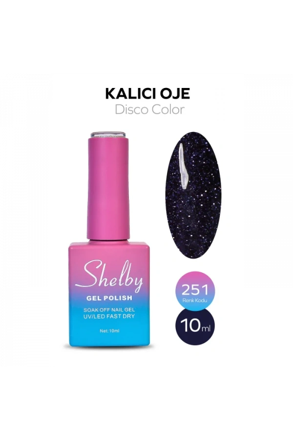 Shelby Kalıcı Reflektif Oje 251 – 10 ml (Disco Color Serisi)